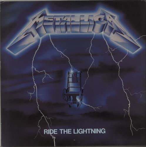Metallica Ride The Lightning - 1st - French Press + Insert UK Metallica Ride The Lightning - 1st - French Press + Insert UK